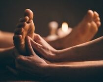 An image of someone enjoying a foot massage.